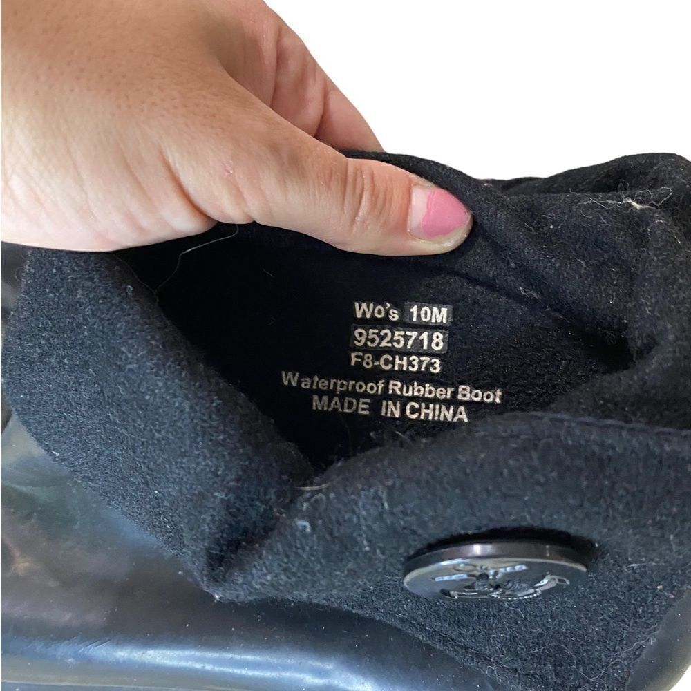Sperry All Rubber Waterproof Ankle Rain Boots Wedge Heel Women’s Size 10